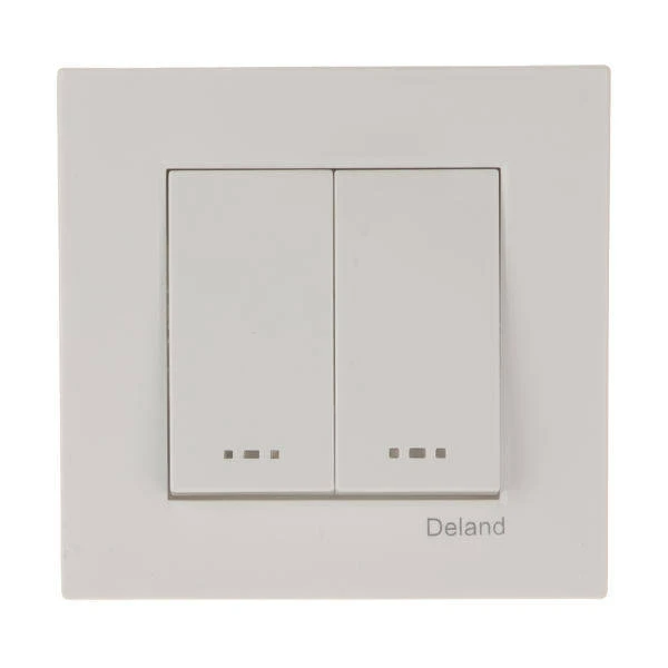 تصویر 1 از انواع کلید و پریز دلند مدل آسا با مواد اولیه عالی