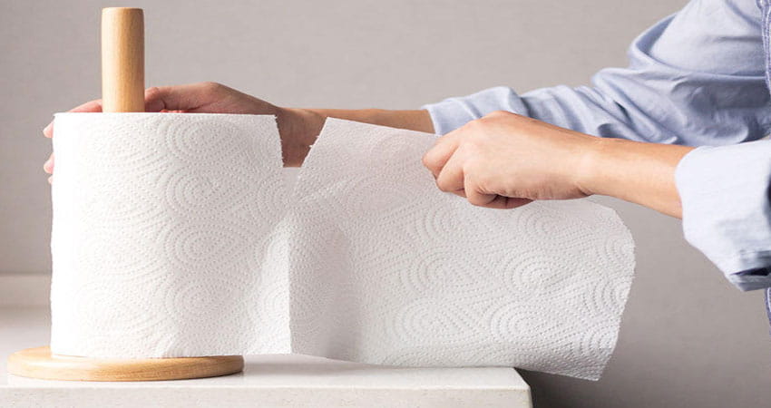 تصویر 3 از دستمال کاغذی حوله‌ ای بدون عطر و مواد شیمیایی مضر