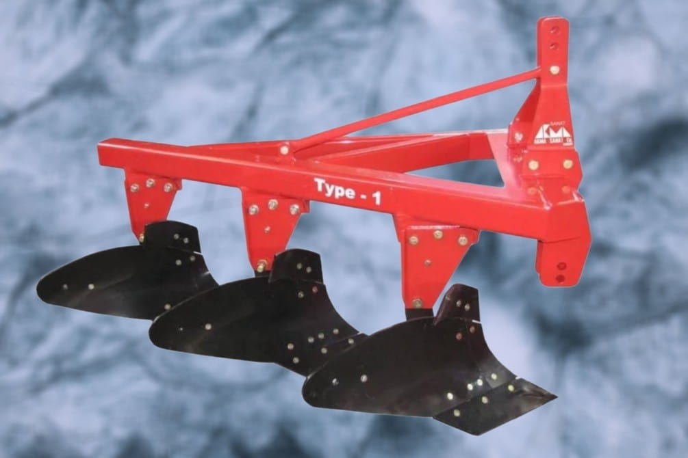 تصویر 1 از گاو آهن بزرگ با فریم گسترده و تیغه‌ های پهن