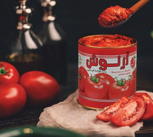 رب گوجه‌ فرنگی آرنوش مناسب مصرف کم‌ نمک و سالم