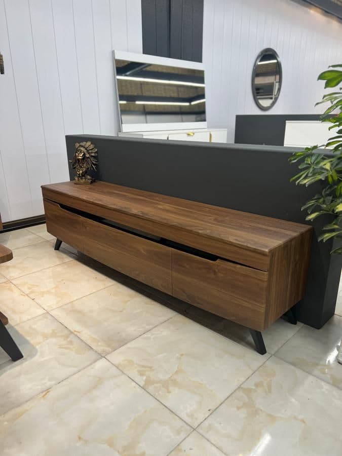 میز تلویزیون مدل جردن چوبی طبیعی و مقاوم