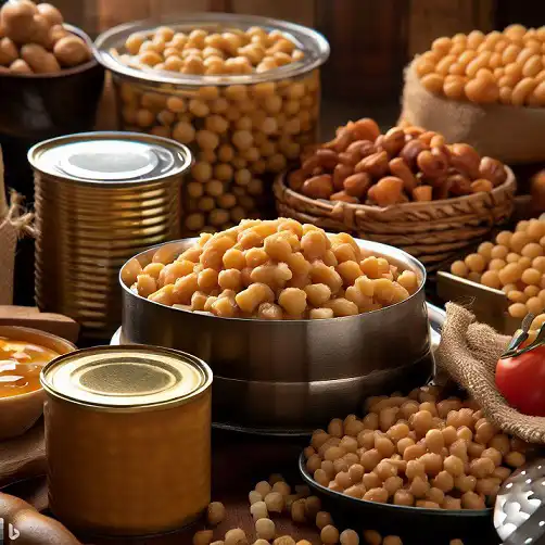 کنسرو نخود خانگی فرآوری‌ شده استاندارد