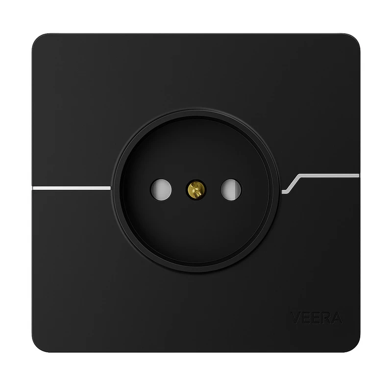 تصویر 3 از کلید و پریز ویرا مدل کریستال مشکی