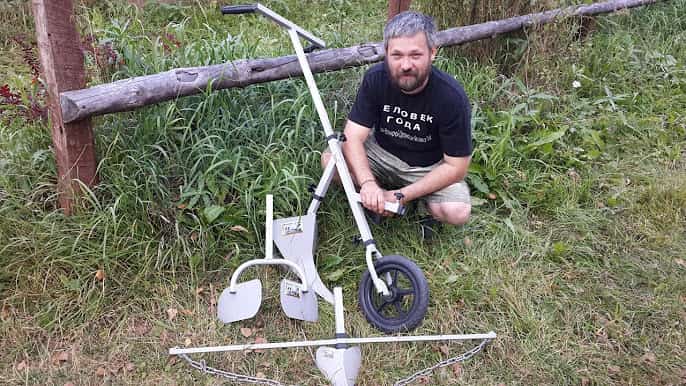 تصویر 1 از گاو آهن دستی مدل فشرده با امکان تغییر زاویه شخم به دلخواه