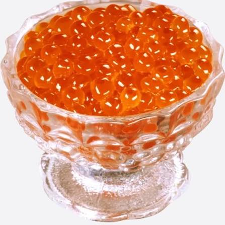 تصویر 4 از خاویار سالمون با رنگ نارنجی روشن برای سرو حرفه ای