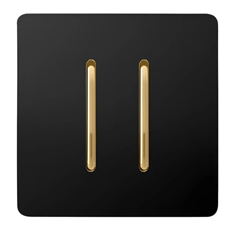 کلید دو پل آسیا الکتریک مدل کریستال در بسته بندی استاندارد