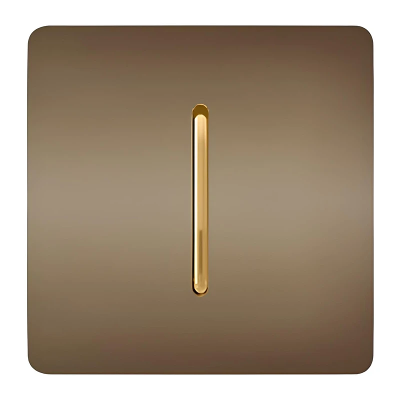 تصویر 3 از کلید تک پل رنگ بژ آسیا الکتریک مدل کریستال