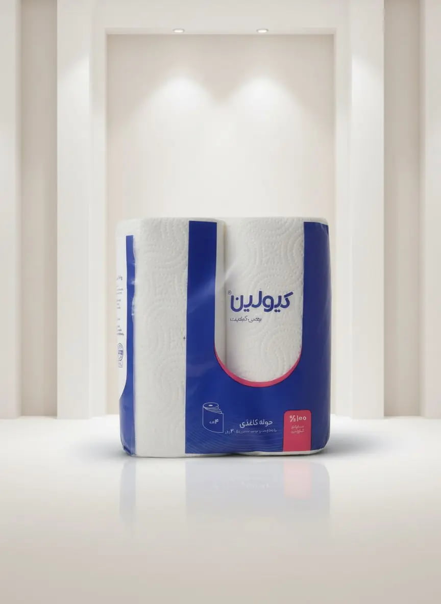 تصویر 2 از دستمال کاغذی کیولین تولید شده با مواد اولیه مرغوب