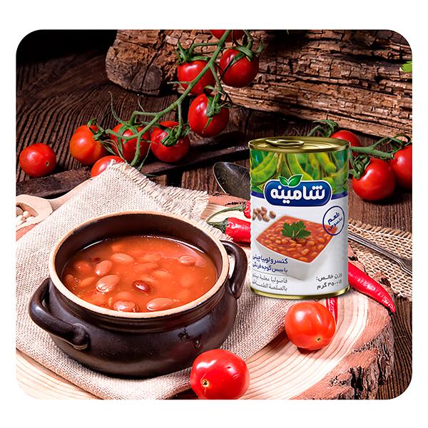 کنسرو لوبیا چیتی در سس گوجه فرنگی فرآوری حرارتی استاندارد
