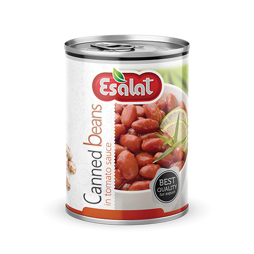 تصویر 4 از کنسرو لوبیا چیتی در سس گوجه فرنگی فرآوری حرارتی استاندارد