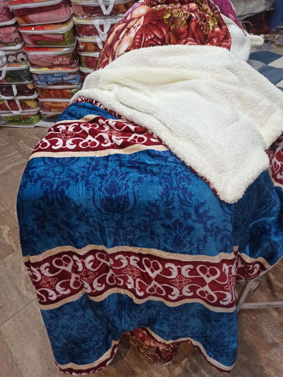 پخش عمده و قیمت مناسب پتو دولایه گوسفندی