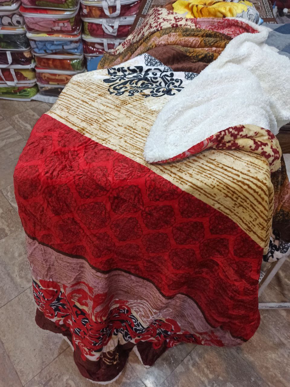 تصویر 1 از پخش عمده و قیمت مناسب پتو دولایه گوسفندی