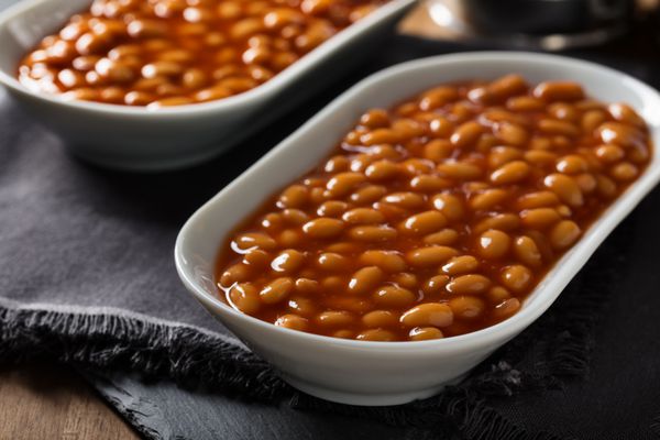 کنسرو لوبیا بدون سس گوجه فرنگی با ترکیبات پایه