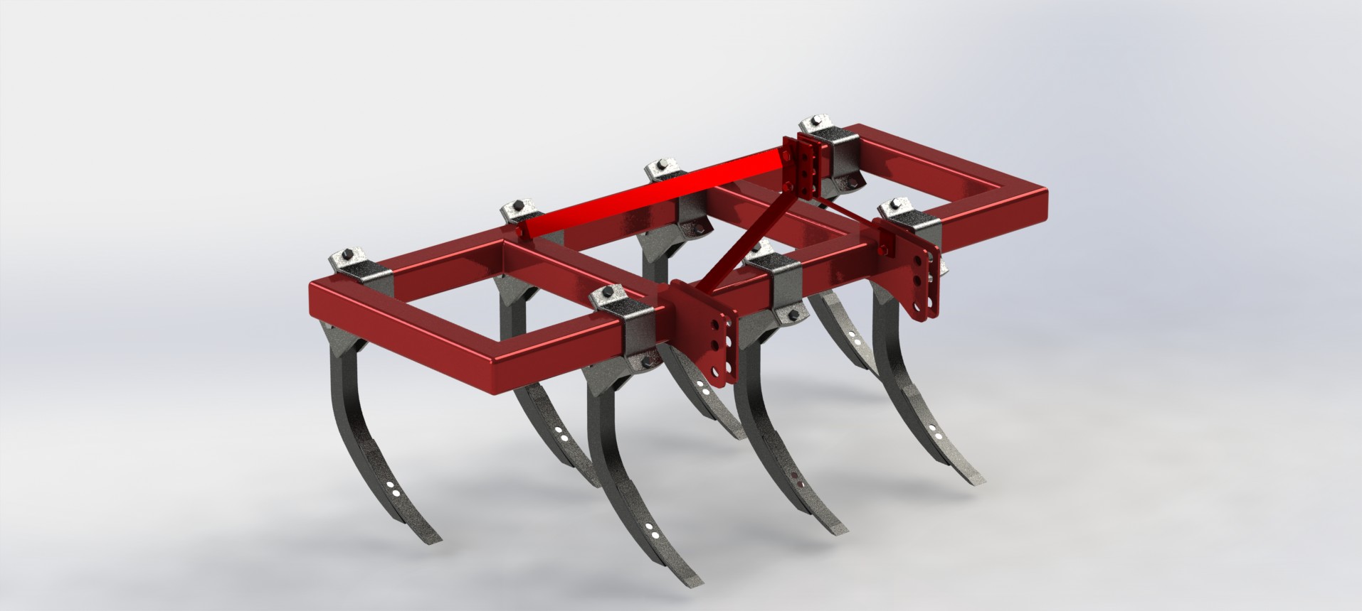 تصویر 1 از گاو آهن قلمی چیزل ابزار سبک برای آماده‌ سازی خاک‌ های شنی و نرم