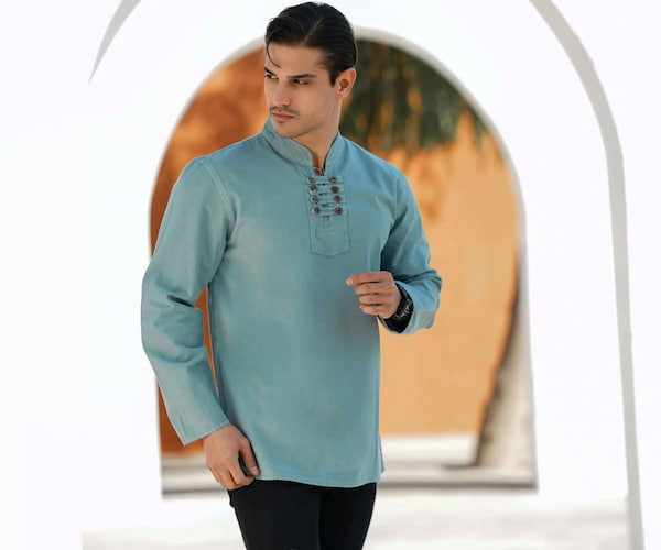 تصویر 4 از پیراهن مردانه چهار گره شیک با کیفیت عالی برای استایل روزمره