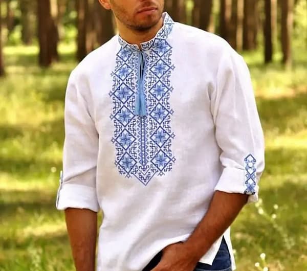 پیراهن مردانه طرح سنتی مناسب مهمانی و مجالس رسمی