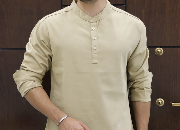 تصویر 2 از پیراهن مردانه جلو بسته نخی خنک مناسب استفاده طولانی مدت