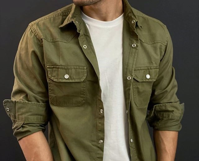 تصویر 4 از پیراهن مردانه دو جیب اسپرت با پارچه مقاوم و دوخت تمیز