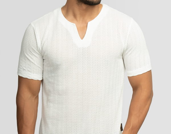 تصویر 2 از پیراهن مردانه یقه کوبایی ارزان با جنس عالی و ماندگاری بالا