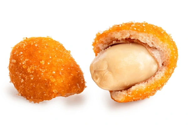 تصویر 1 از بادام زمینی روکشدار تند مخصوص دورهمی های عصرانه با بافت شکننده