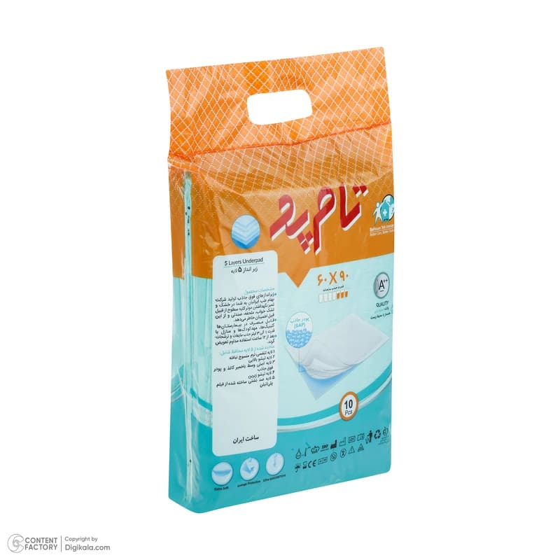 تصویر 4 از زیرانداز بیمار تام پد پوشش بهداشتی ایمن