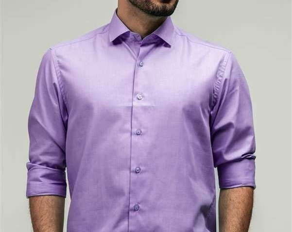 تصویر 1 از پیراهن مردانه یاسی خوش دوخت مناسب استایل شیک و رسمی