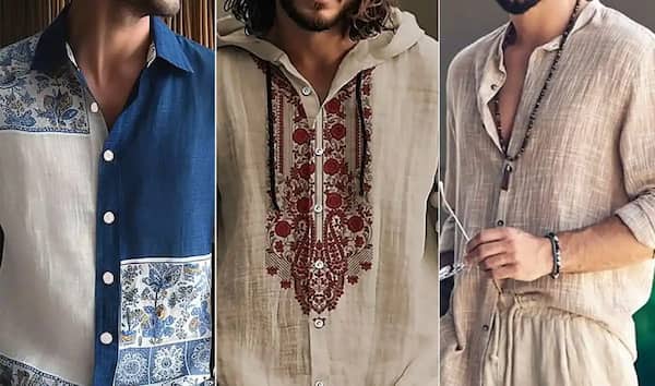 پیراهن مردانه هنری مناسب استایل روزمره و شهری