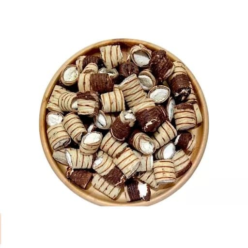 بستنی خشک بیسکورول شکلاتی و جذاب