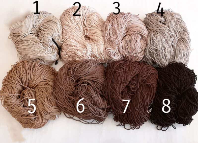 تصویر 4 از نخ پلی استر مکرومه با تنوع رنگی مناسب برای پروژه‌ های دکوری