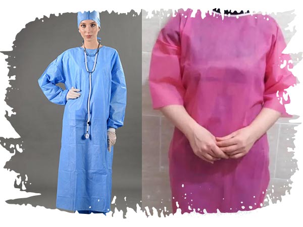 تصویر 2 از گان تک تولید شده برای کاربرد فوری و استاندارد