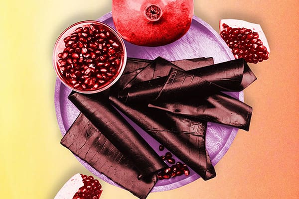 تصویر 3 از لواشک انارو زرشک کشیده با بافتی شفاف و نرم تجربه ای تازه و متفاوت