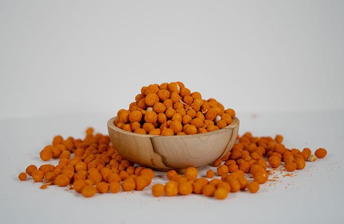 تصویر 1 از بادام زمینی کچاپ روکشدار با لایه های طعم‌ دار متنوع و بافت ترد