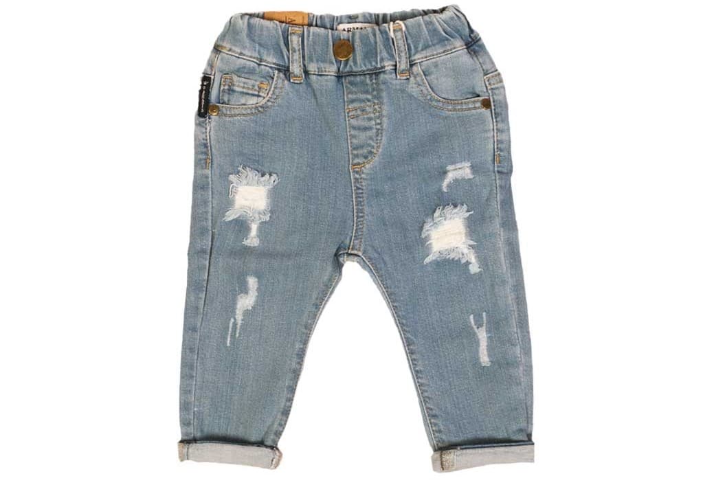 شلوار جین دخترانه بچگانه با پارچه نرم و لطیف