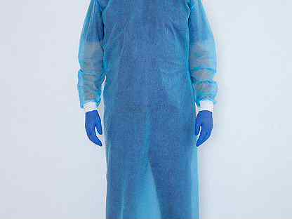 تصویر 1 از گان جراح غیر استریل پوشش استاندارد و دوخت مناسب