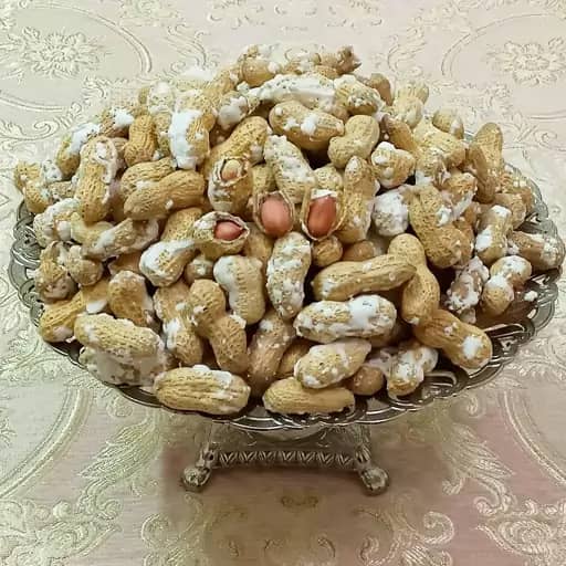 تصویر 2 از بادام زمینی با پوست تازه برداشت شده با مغز درشت طبیعی