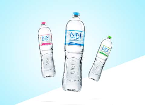 آب معدنی دی دی بطری شفاف با خلوص طبیعی