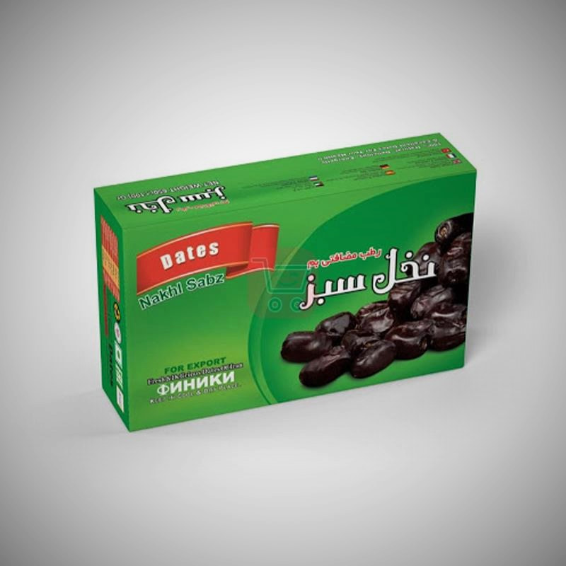 خرما مضافتی نخل سبز رنگ طبیعی و زیبا