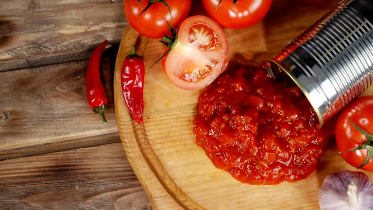 تصویر 3 از رب گوجه‌ فرنگی تک‌ نفره با روکش آلومینیومی مناسب نگهداری در دمای معمولی