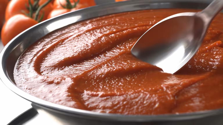 تصویر 2 از رب گوجه‌ فرنگی چین چین تهیه شده با نمک دریا و گوجه های تازه