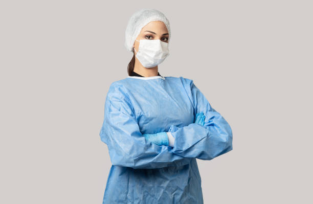 تصویر 3 از گان الیافی پزشکی مناسب استفاده روزمره مراکز درمانی