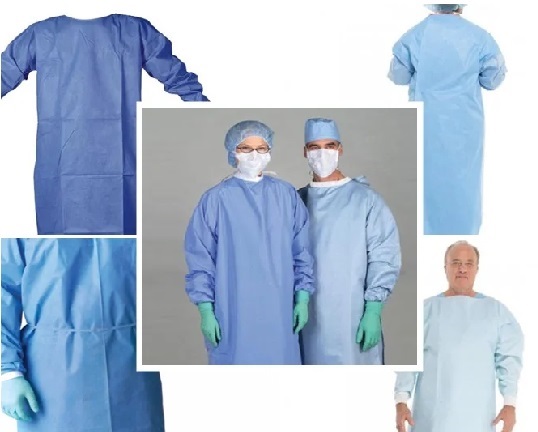 گان جراح استریل پزشکی مناسب محیط‌ های اتاق عمل