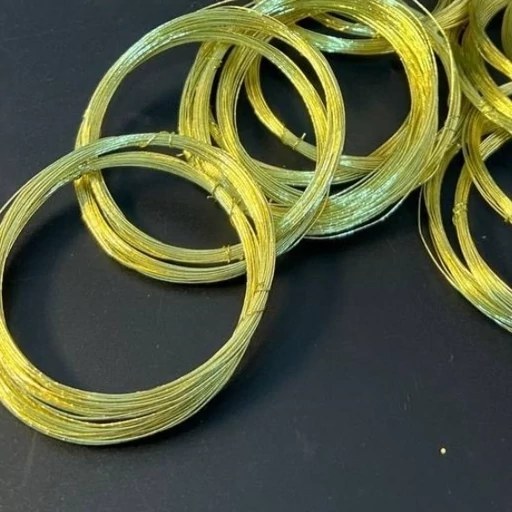 تصویر 2 از انواع سیم مفتول نازک طلایی + مخصوص زیور آلات
