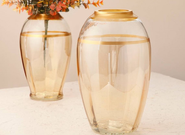 تصویر 4 از گلدان بلور لب طلایی ارزان و با کیفیت در بازار ایران