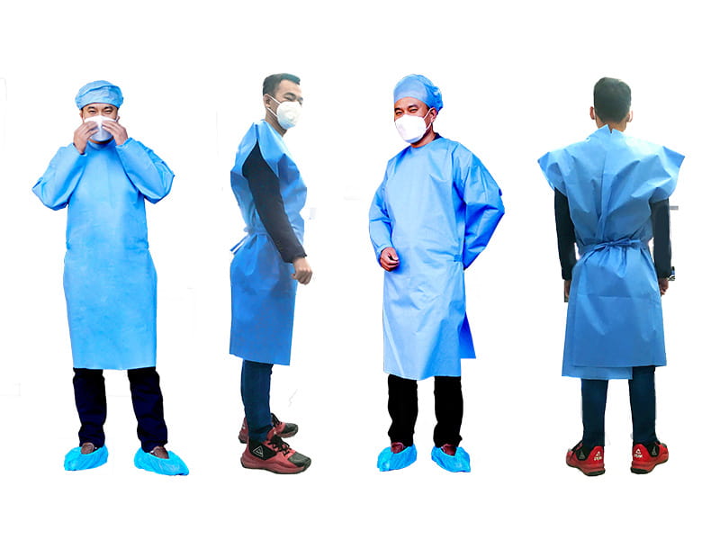 تصویر 3 از گان بیمارستانی مقاوم برای استفاده پرسنل درمانی