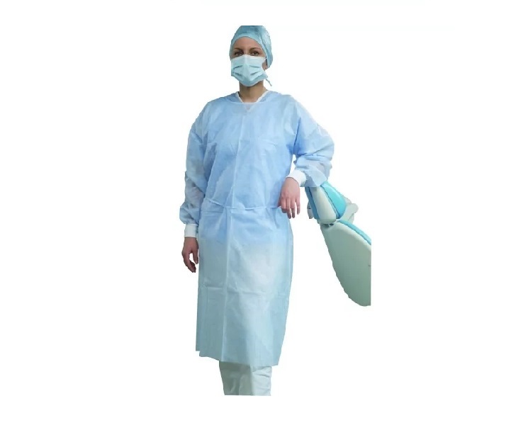 گان جراح یکبار مصرف با پوشش استاندارد و کیفیت بی نقص