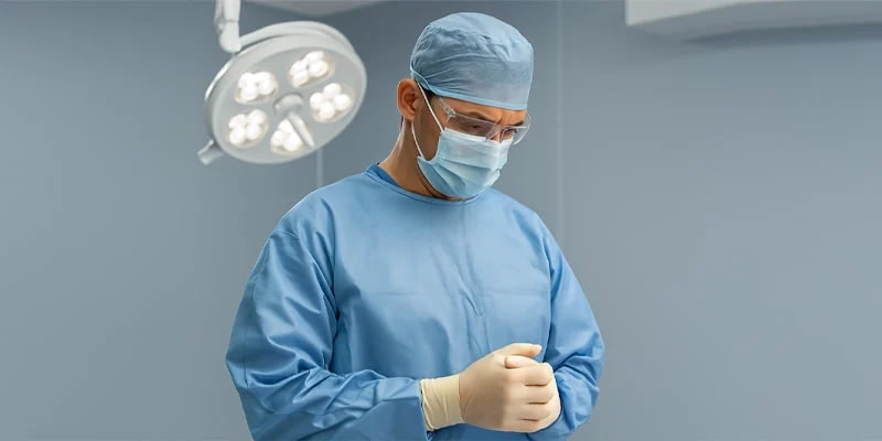 گان جراح غیر استریل مخصوص پرسنل پزشکی