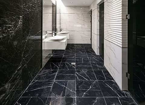 تصویر 4 از سنگ مرمریت مشکی نجف آباد قابل استفاده در دیوار های تزئینی