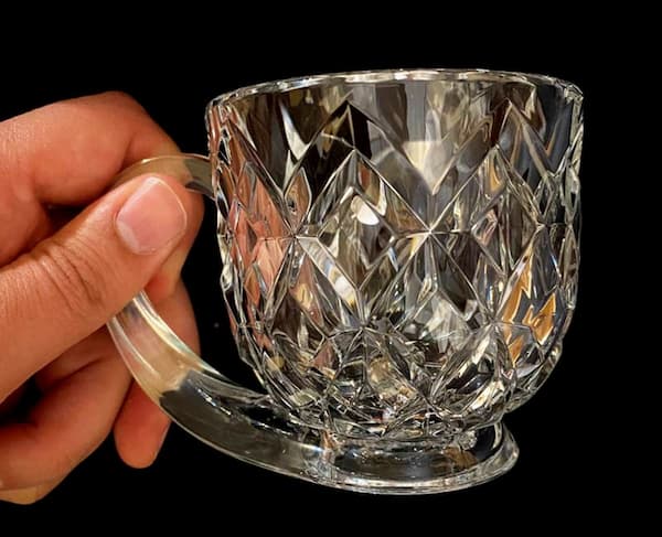 فنجان چای بلوری لوکس و مقاوم مناسب مراسم و جشن های خانوادگی