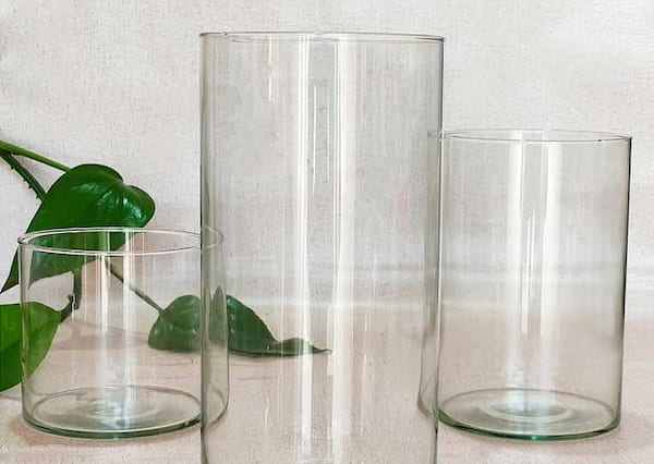 تصویر 3 از گلدان بلور استوانه با طراحی فانتزی و شیک برای مهمانی