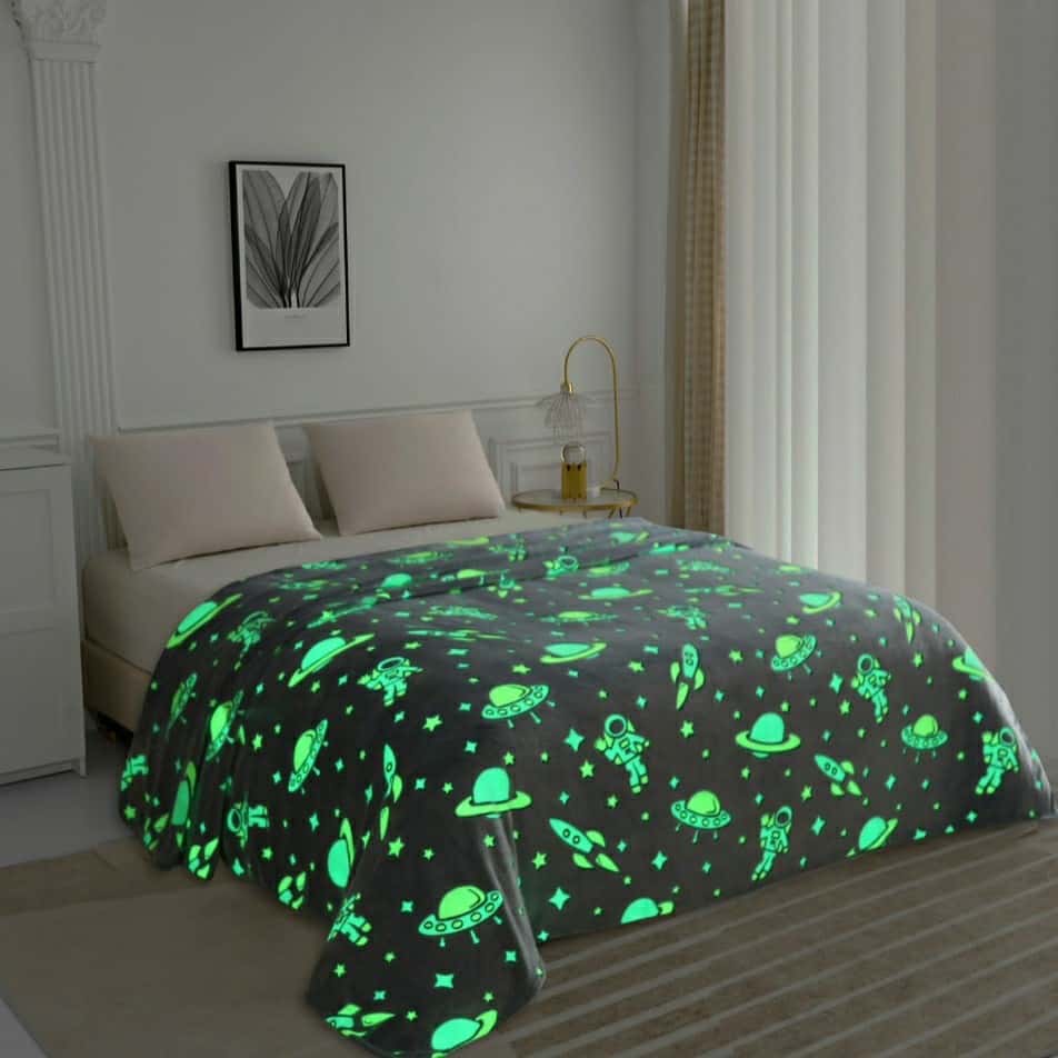 تصویر 4 از پتو شب نما نرم و گرم با طرح جذاب و جلوه نورانی